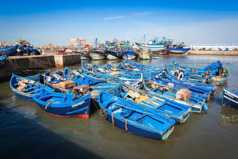 Tour de 10 dias pelo Marrocos – O porto de Essaouira em um tour de dez dias pelo Marrocos saindo de Casablanca