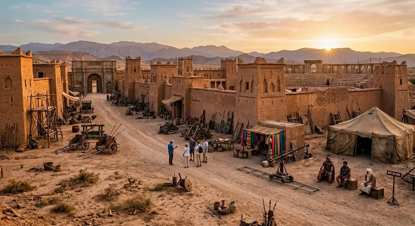 Desert film country around Ouarzazate on a three-day tour