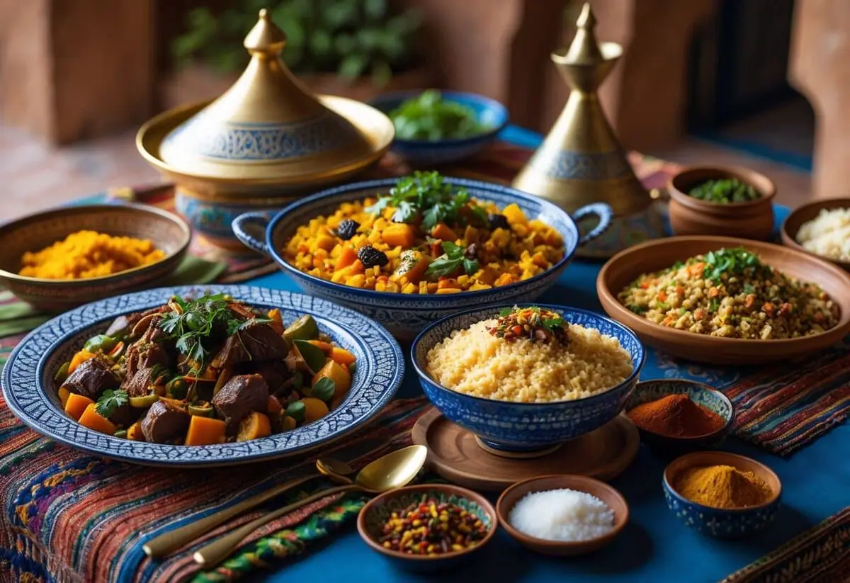 Moroccan cuisine experienced throughout a 14-day tour from Fes