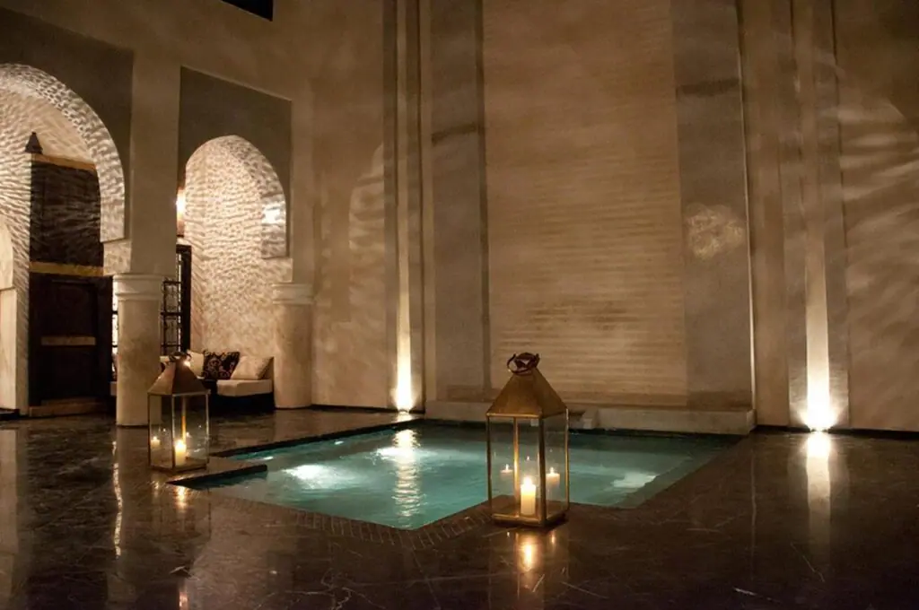 Comfortable Moroccan riad bedroom
